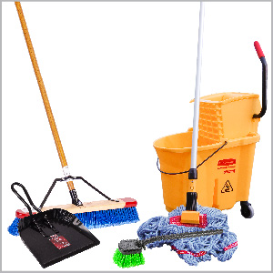 Brooms, Brushes & Mops