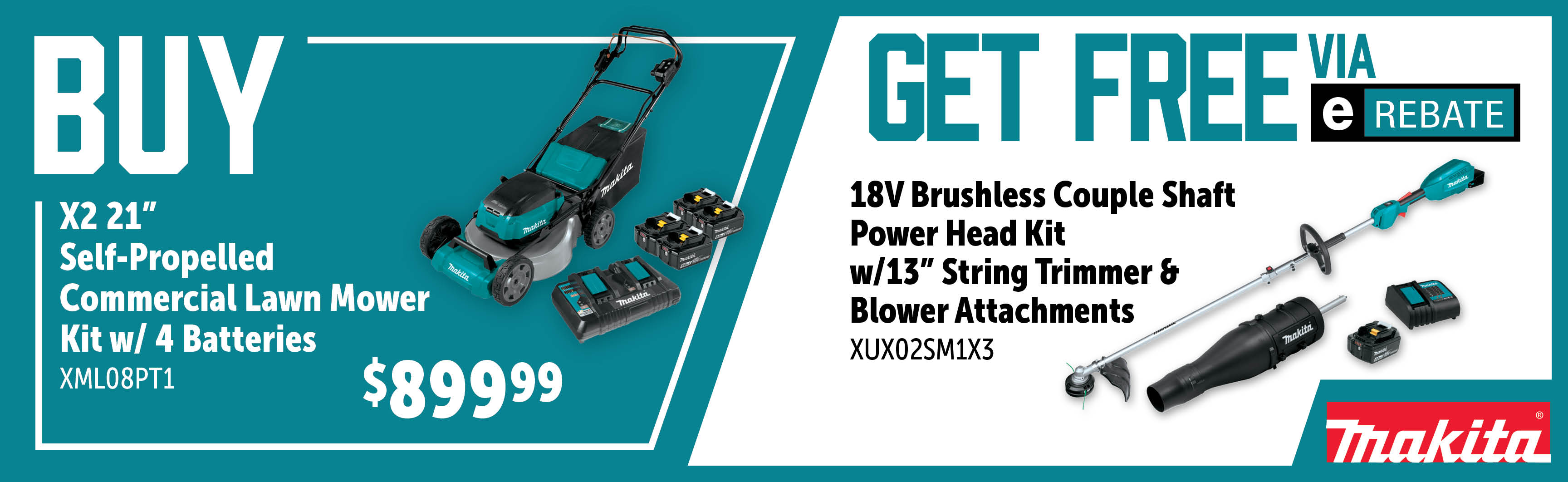 Makita Feb-Apr: Buy a XML08PT1 and Get a Free XUX02SM1X3 via E-Rebate