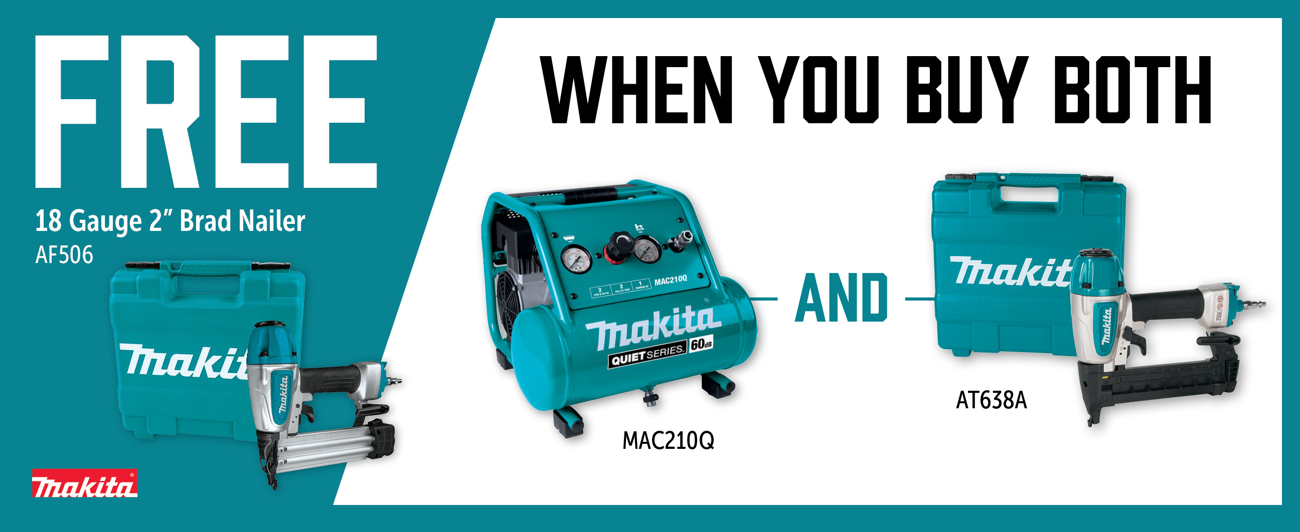 Makita May-Jul: Buy a MAC210Q + AT638A and Get a Free AF506