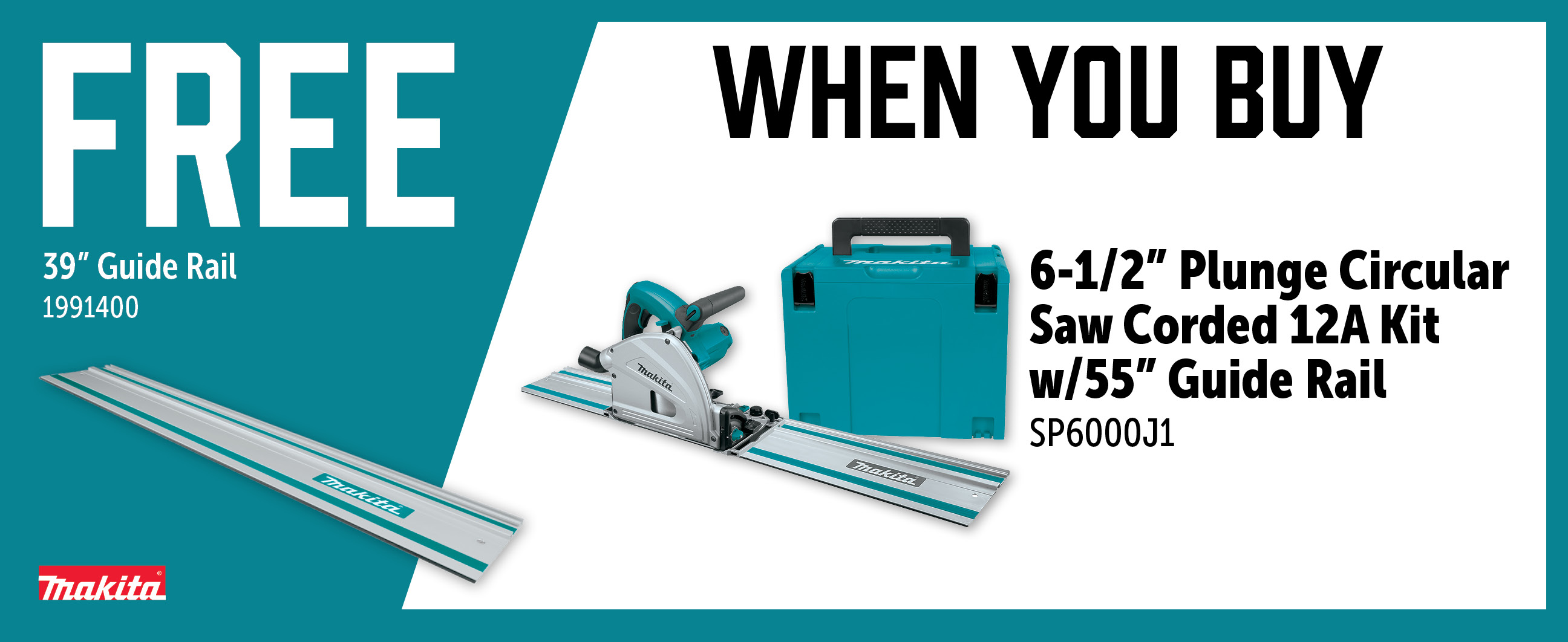 Makita May-Jul: Buy a SP6000J1 and Get a Free 1991400