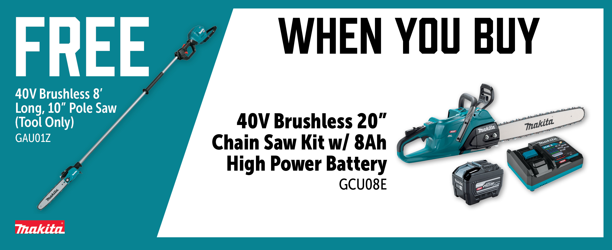 Makita May-Jul: Buy a GCU08E and Get a Free GAU01Z