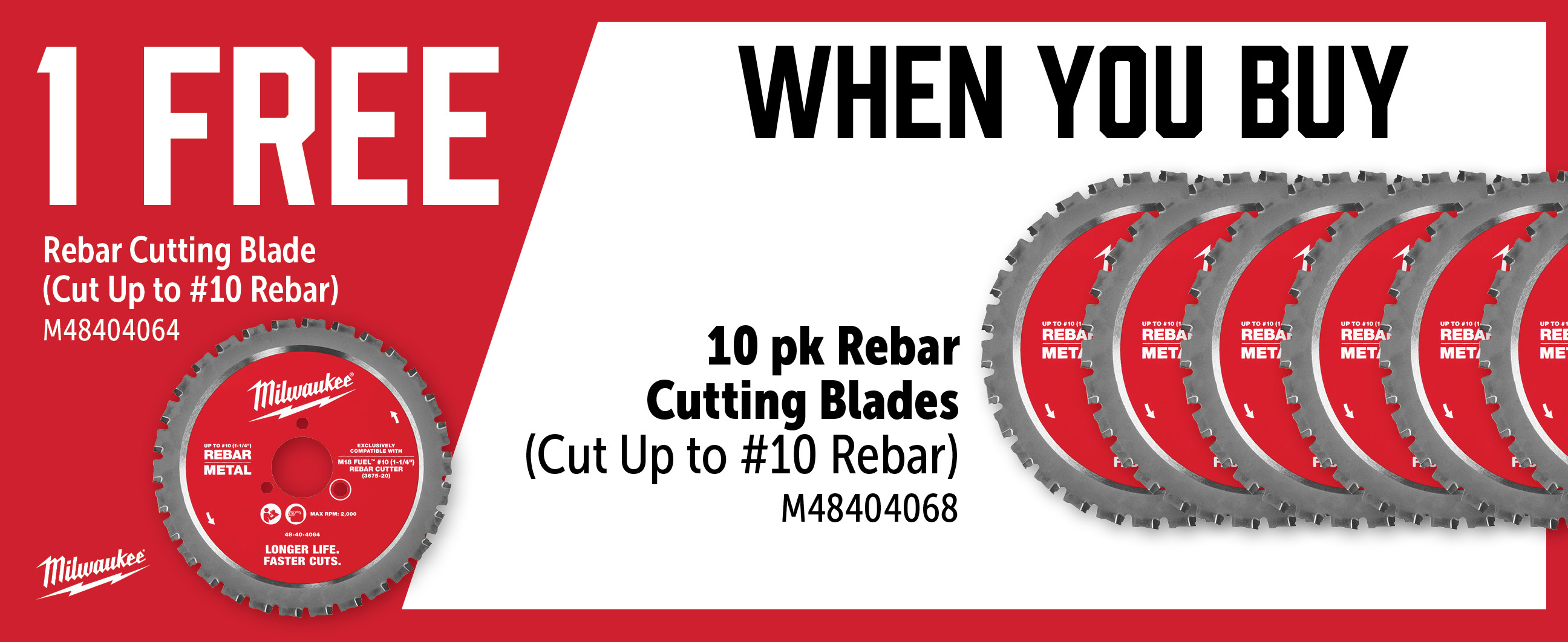 Milwaukee May-Jul: Buy a M48404068 and Get a Free M48404064