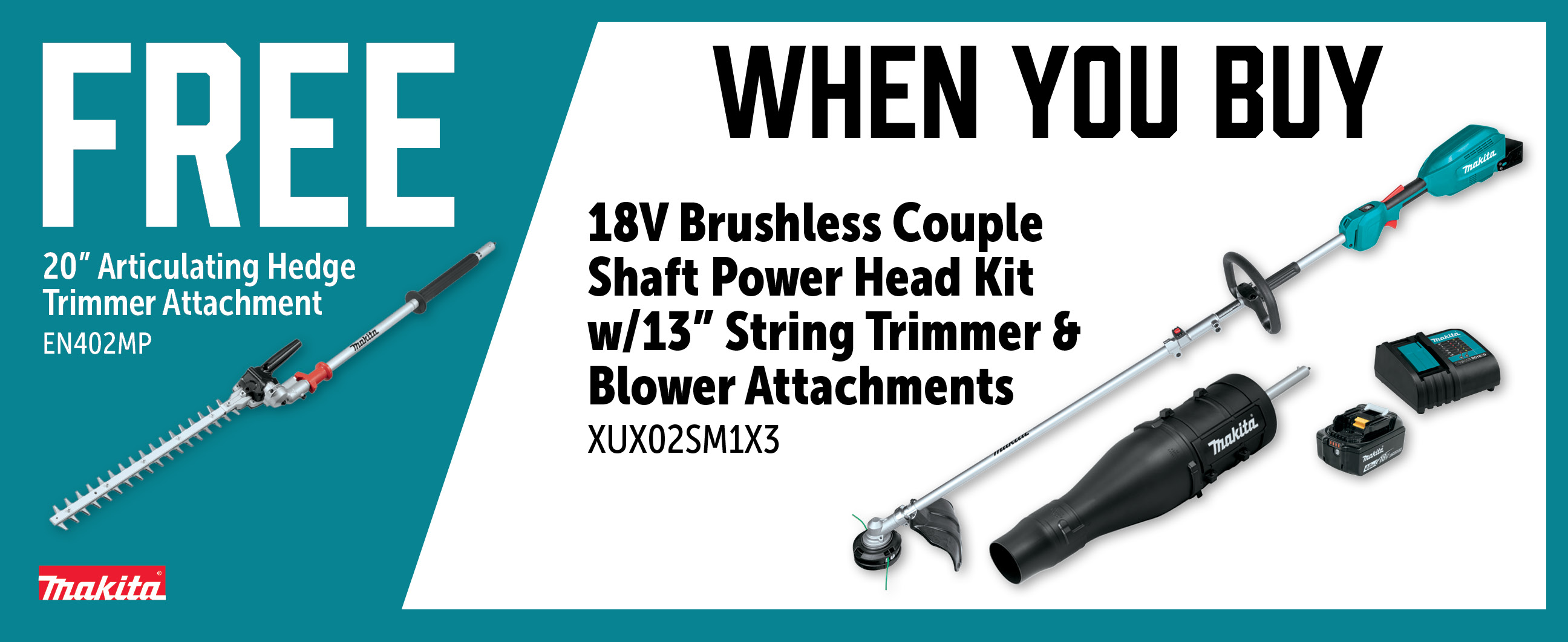 Makita Aug-Oct: Buy a XUX02SM1X3 and Get a Free EN402MP