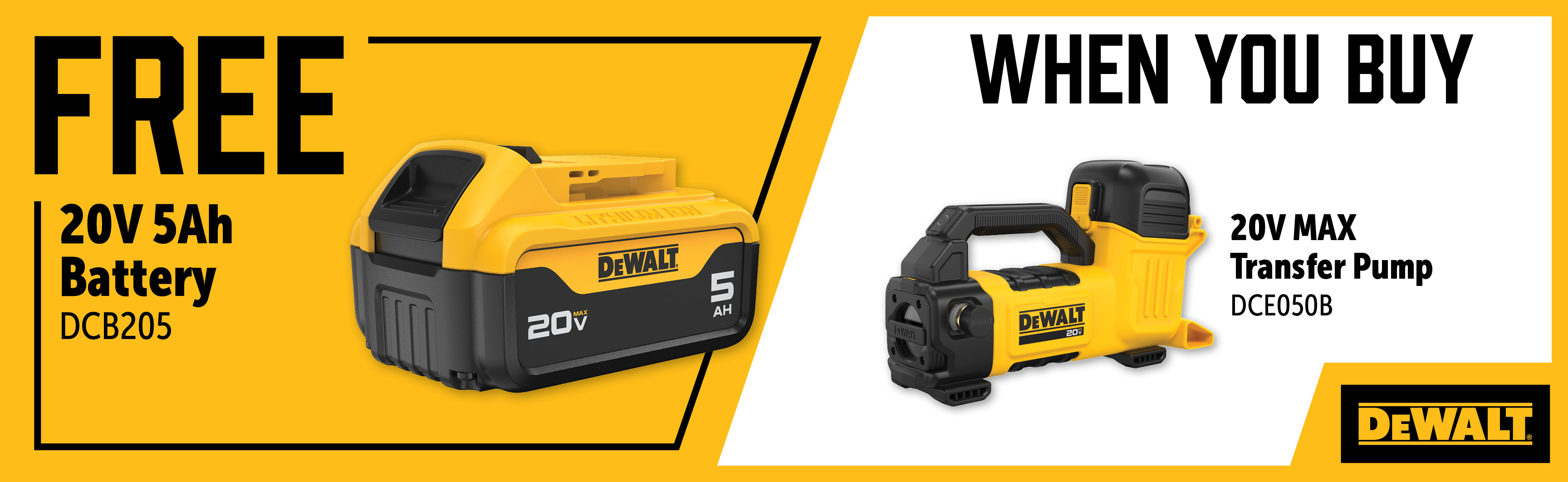 Dewalt Oct-Dec: Buy a DCE050B and Get a Free DCB205 battery