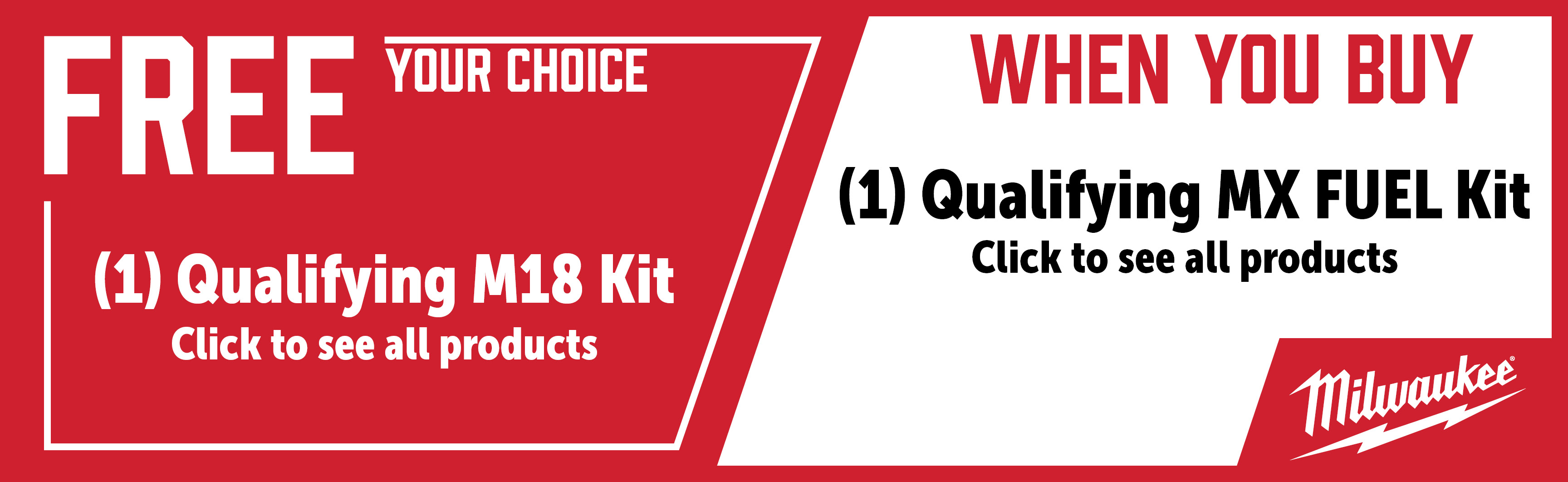 Milwaukee Feb-Apr: Buy a Select MX Fuel Kit and Get a Qualifying FREE M18 Fuel Kit