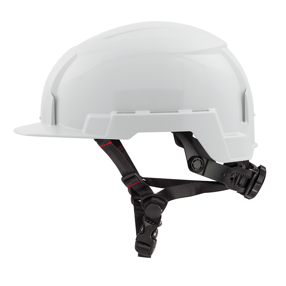 Milwaukee White Front Brim Safety Helmet (USA) - Type 2, Class E