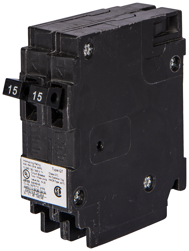 Siemens BREAKER 15/20A 1P 120V 10K QT NON-CTL