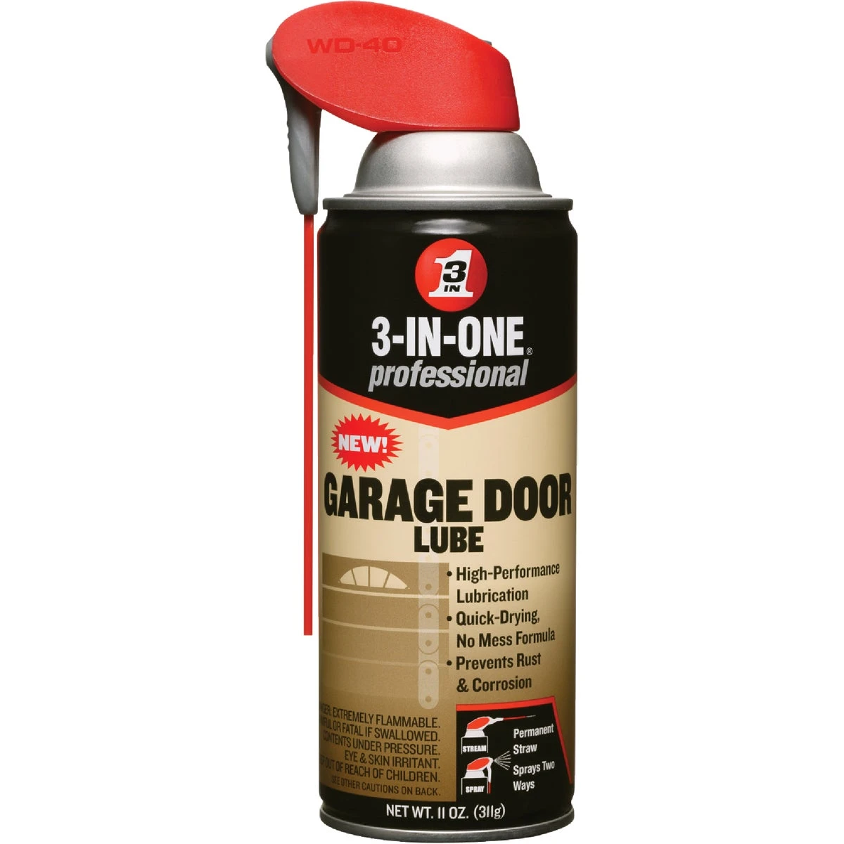 HAVeFUN GARAGE PRODUCTS 「one over f.un」 3-IN-ONE 11 Oz. Aerosol with Straw Garage Door Multi-Purpose Lubricant