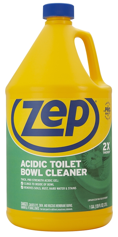 Zep ZUATB128 Toilet Bowl Cleaner, 1 gal, Liquid, Fresh Wintergreen