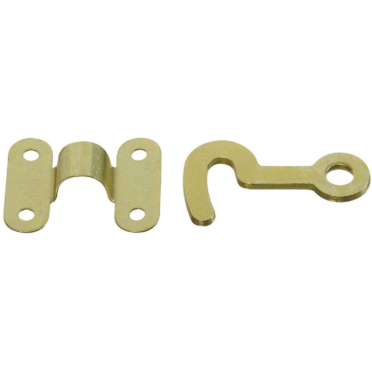 National Hardware National Solid Brass Hook And Staple (2 Count)
