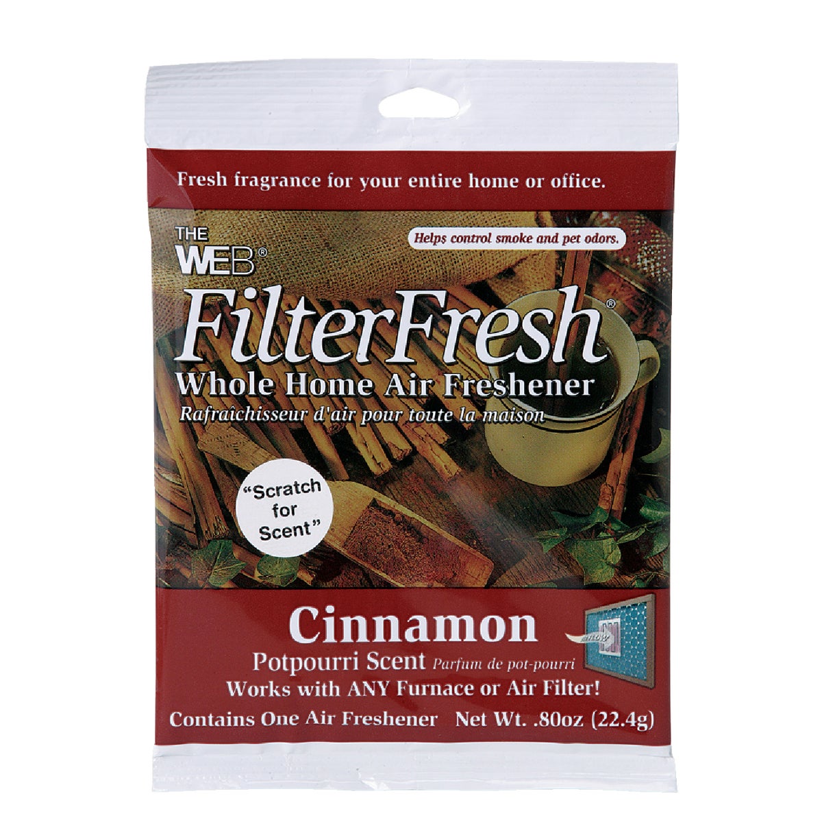 Fyrefresh For Clean Web FilterFresh Furnace Air Freshener (Cinnamon)