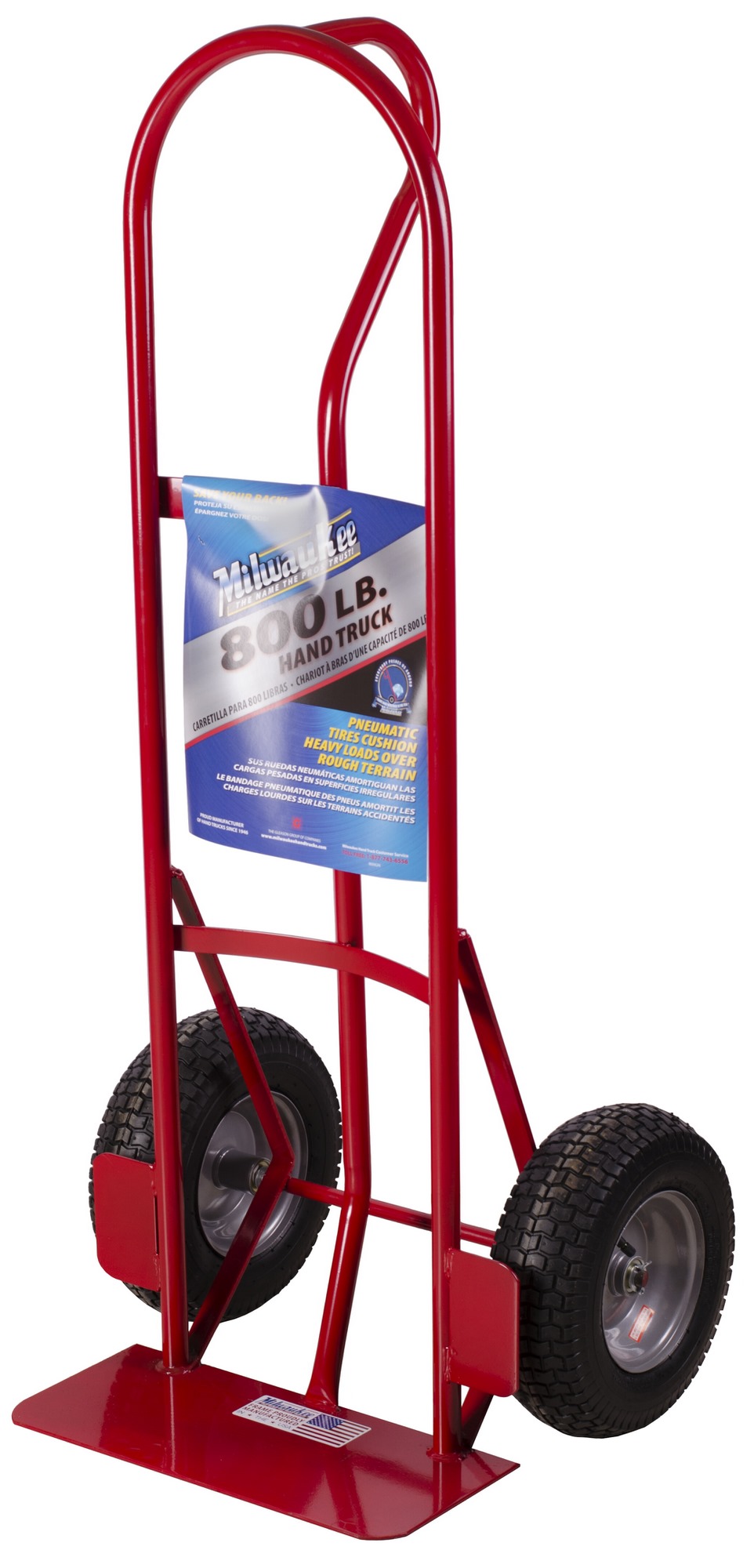 Hand Trucks 30151 Flow Back Handle Truck With 7-Inch Puncture