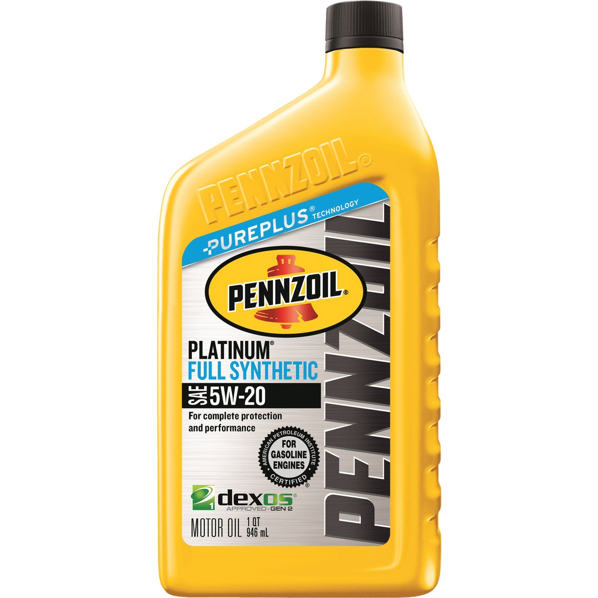 Pennzoil Platinum 5W20 Quart Full Synthetic PurePlus Motor Oil