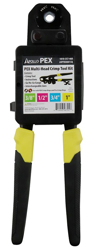 Apollo 69PTKH0015Q Multi-Head Crimp Tool Kit, 3/8 to 1 in Crimping
