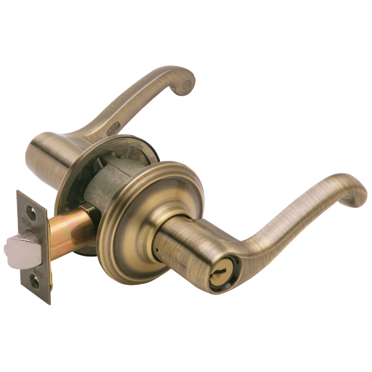 FLAIR (フレアー) Schlage Flair Antique Brass Entry Door Lever