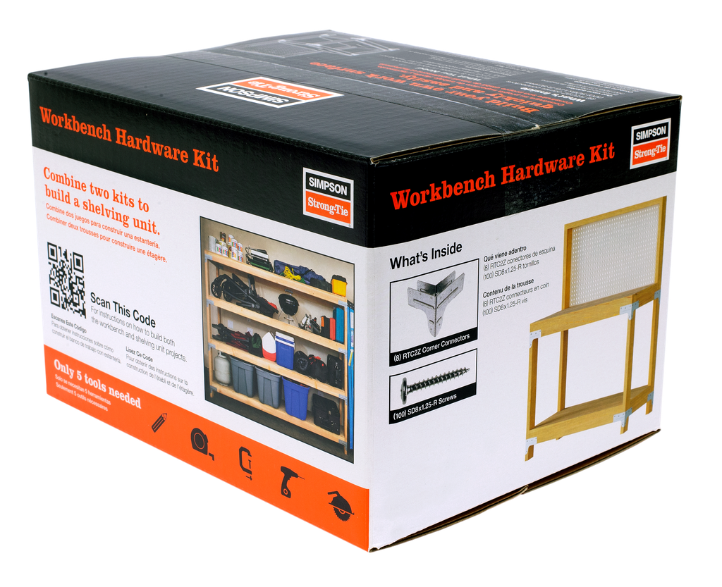 Simpson Strong-Tie WBSK Workbench And Shelving Hardware Kit