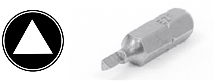 Inverted Security Bit EAZYPOWER 1 in Triangle 1 in Security Insert Bit