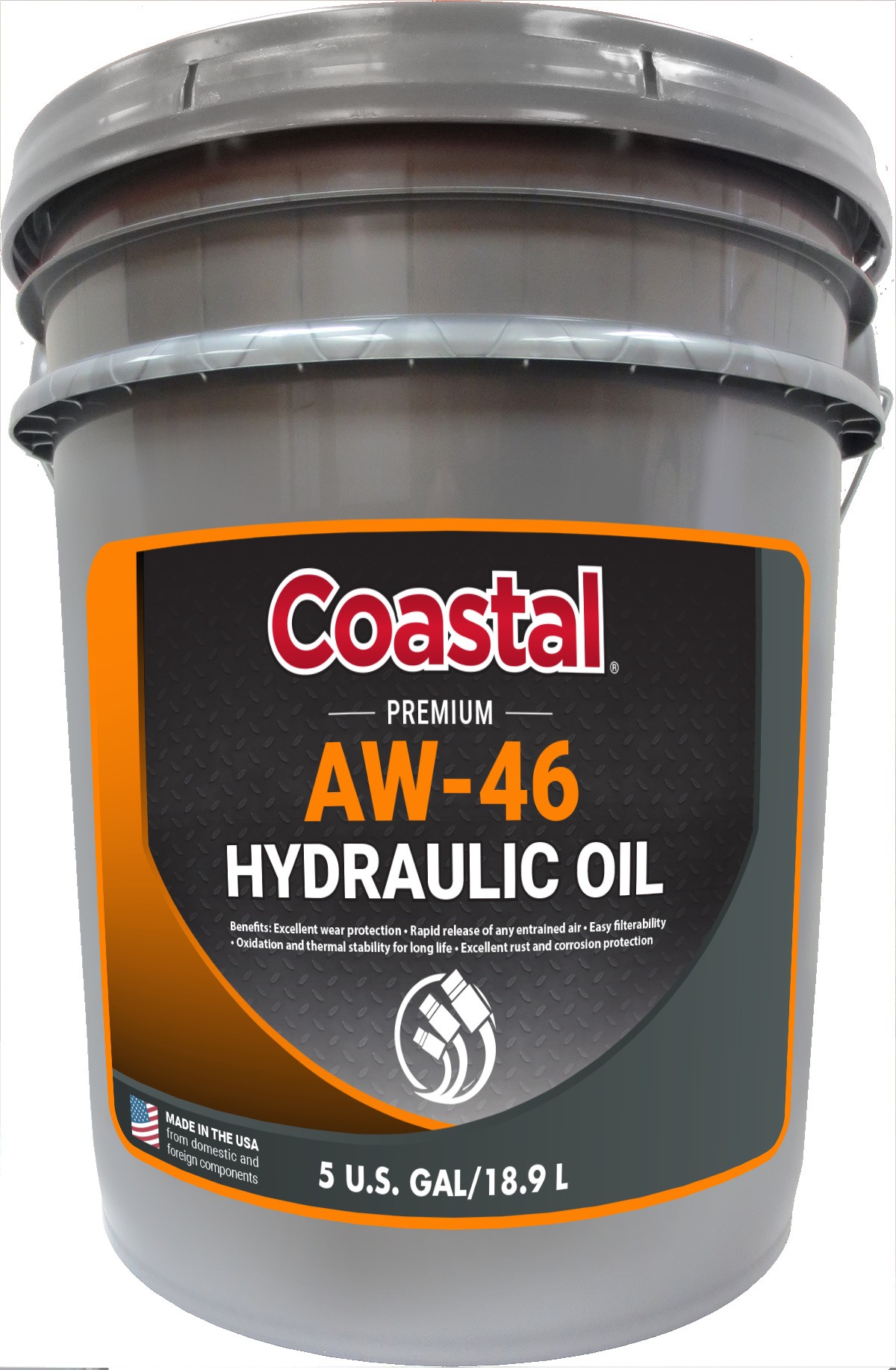 Warren Oil Coastal Premium AW46 Hydraulic Oil - 5 gal