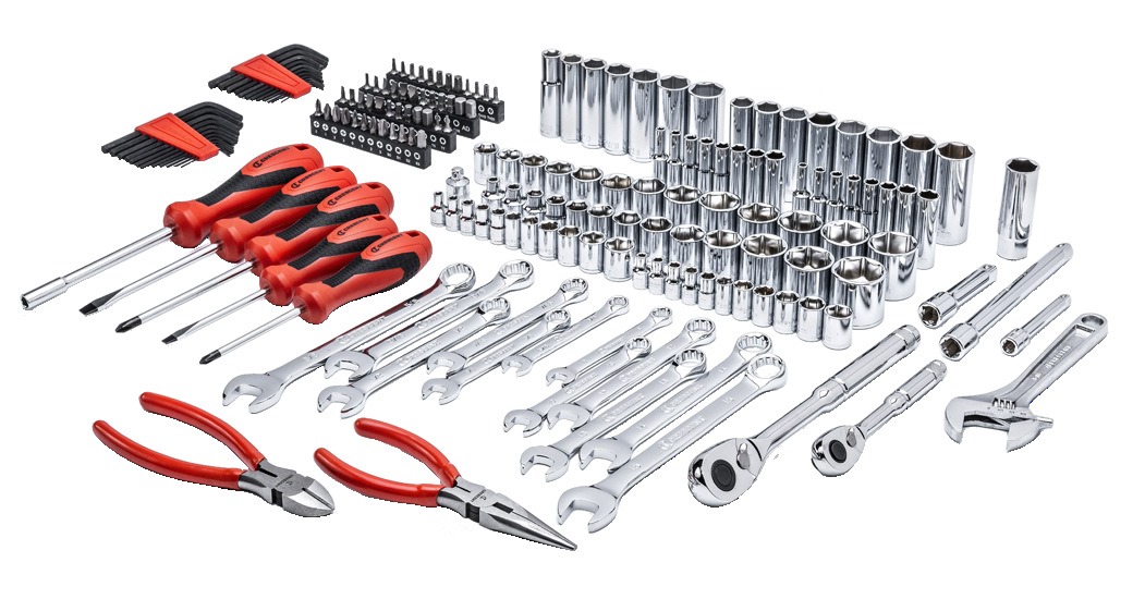 Crescent 6 Point SAE/Metric Professional Tool Set (180pc) 1/4 in