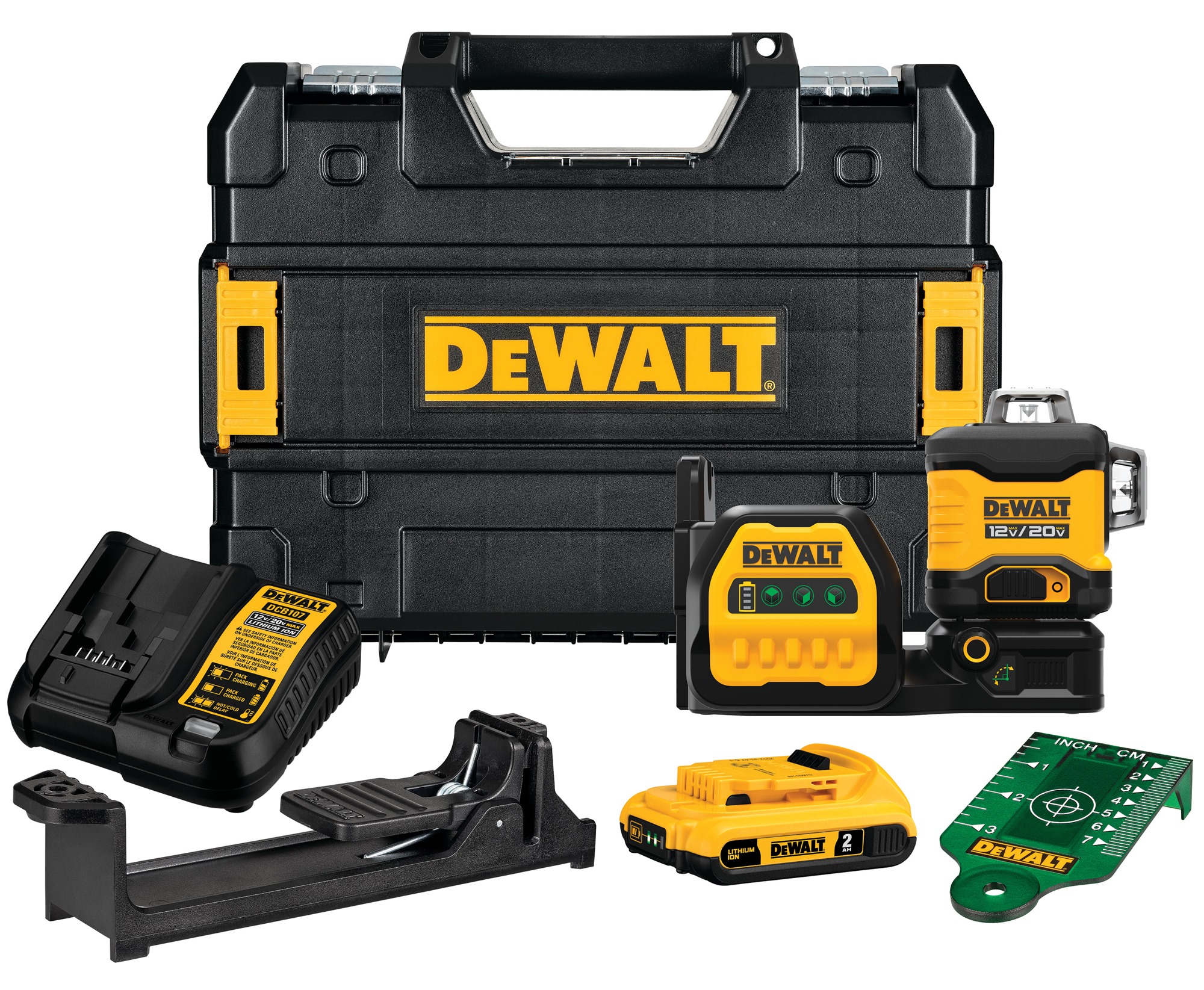 DEWALT 20V MAX* XR 3 x 360 Green Laser (Kit)