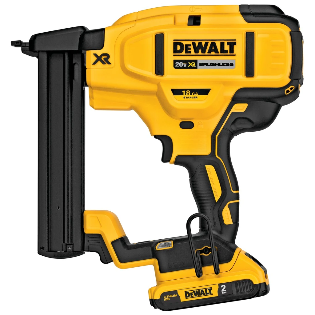 DEWALT 20V MAX* XR 18 Gauge Cordless Narrow Crown Stapler (Kit)