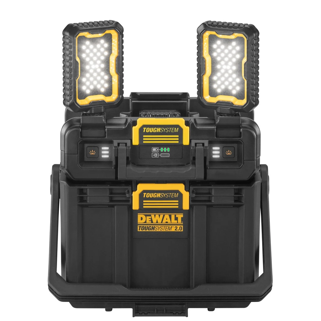 Waltco Ny-O-Lite 黒/金 DEWALT TOUGHSYSTEM 2.0 Adjustable Work Light with Storage