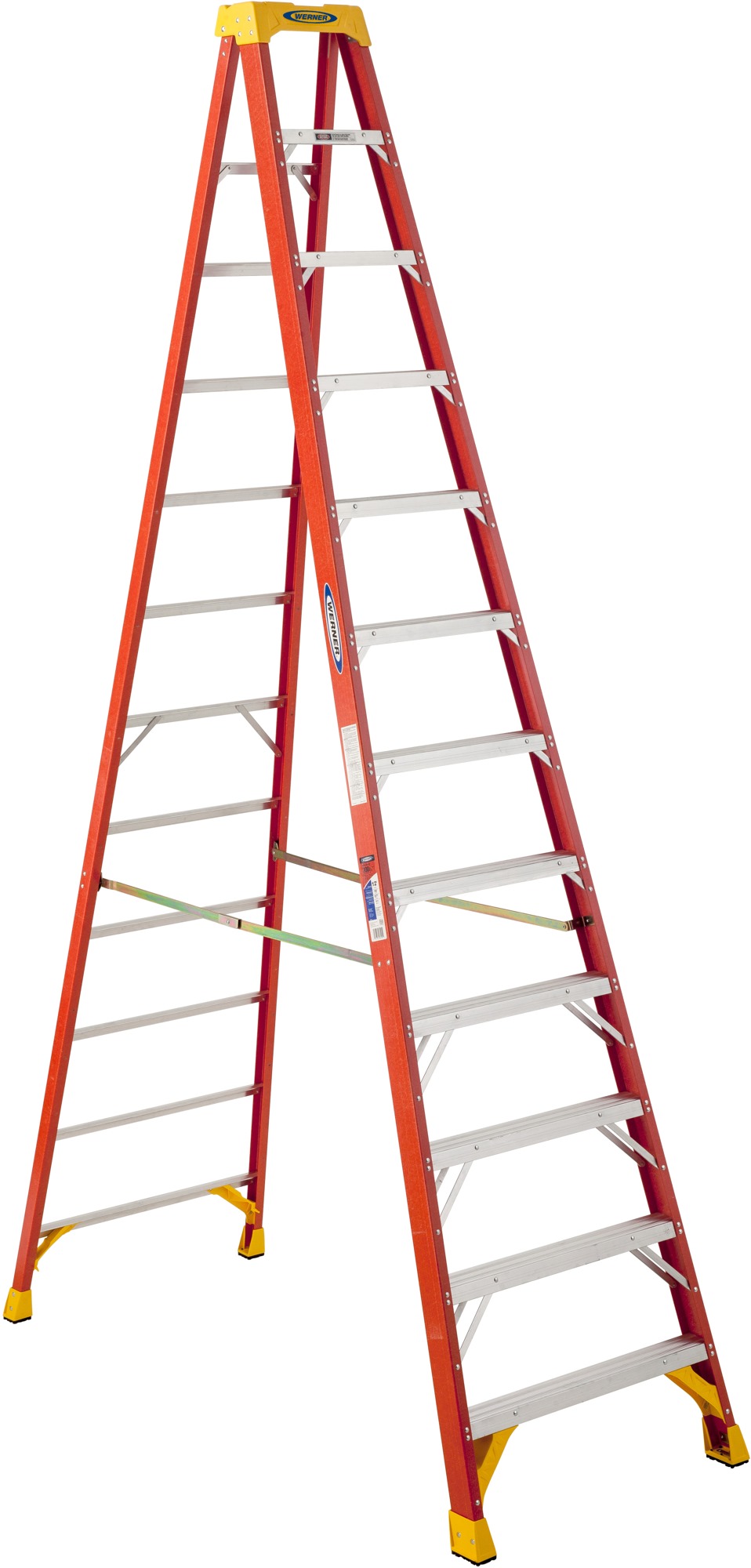 Werner Type IA Fiberglass Step Ladder - 12 ft