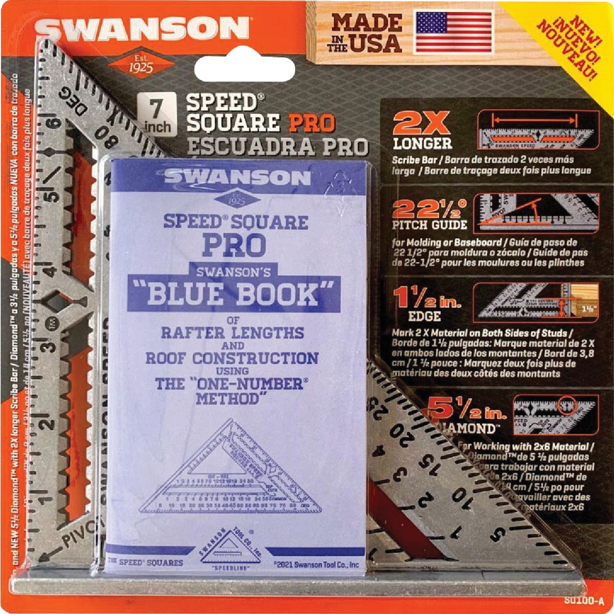 Amazon.co.jp: SWANSON Tool Co S0101 7インチ スピードスクエア