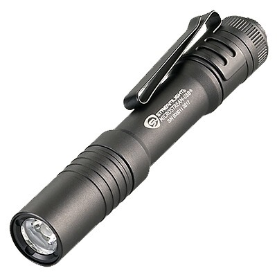 streamlight compact flashlight 74303 Strion LED with AC Charger, Black - 260 Lumens | 260 lumens; 12,000 candela peak beam; runs up to 2.50 hours; rechargeable capable; IPX4 aluminum construction; anti-roll head Powerful Miniature LED Flashlight This small light fits in the palm of your hand Streamlight Sidewinder Compact II Military