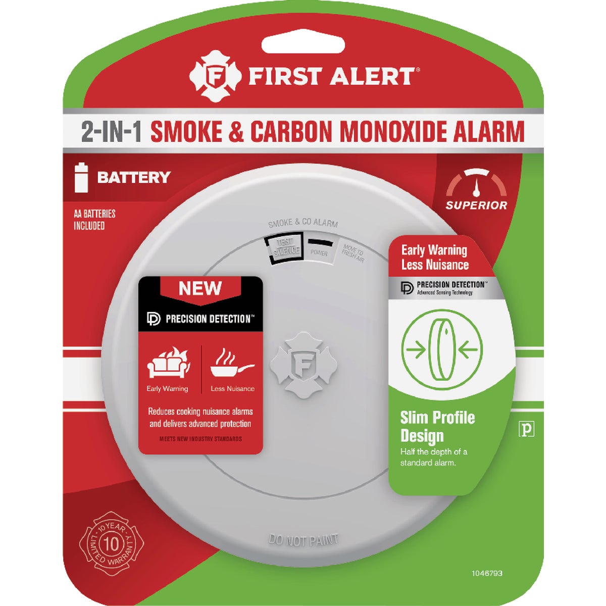 First Alert 2In1 Battery Operated Photoelectric Smoke & Carbon