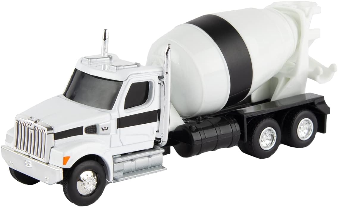 TOMY Plastic 49X Cement Mixer Toy Truck (White)