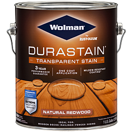 WOLMAN DuraStain Transparent Stain (Natural Redwood) 1 gal