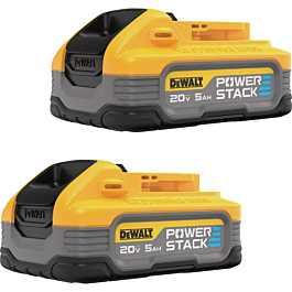 DEWALT 20V MAX* XR POWERSTACK 5.0Ah Battery (2pk)