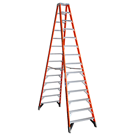 Werner T7414 14 ft Type IA Fiberglass Twin Ladder