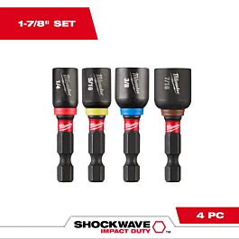 Milwaukee 4PC SHOCKWAVE™ Impact Duty 1-7/8