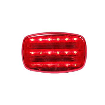 Custer HF18R-PHD 6 in Width x 4 in Height Red 4 AA Heavy-Duty Magnetic LED Safety Light