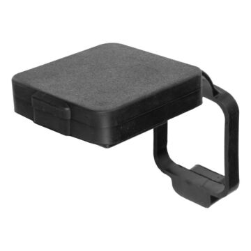 Curt 21728 Rubber Black Hitch Tube Cover with 4-Way Flat Holder