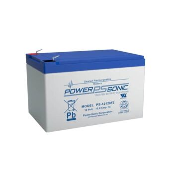 Power Sonic PS-12120F2 12 V 11.4 Ah at 10 hr, 12 Ah at 20 hr ABS Plastic Rechargeable Sealed Lead Acid Battery