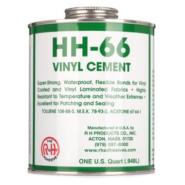 RH Adhesives HH-66 8 lb/gal Can with Brush Cap Clear Vinyl Cement