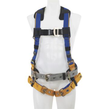 WERNER® H132102 M/L 425 lb Black/Blue/Yellow Construction Safety Harness
