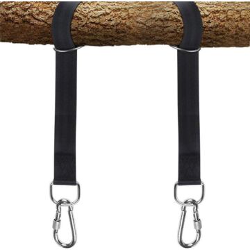 WILDJUE 43224-1022 5 ft Carabiner Clip Tree Swing Hanging Straps Kit