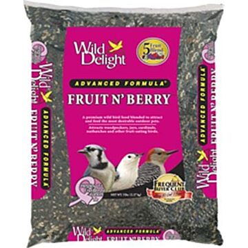 Wild Delight D & D Commodities Wild Delight® 365200 20 lb Poly Bag Artificial Fruit N’ Berry™ Wild Bird Food