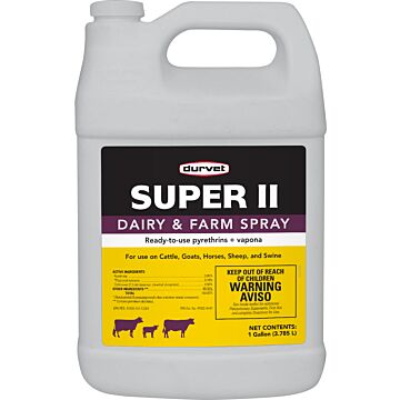 Durvet Animal Health Products durvet 003-1113351 1 gal Can Super II Dairy and Farm Spray