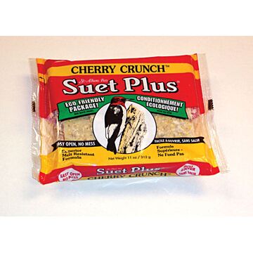 Suet Plus Wildlife Sciences Suet Plus® 205 11 oz Cherry Crunch Wild Bird Suet Cake