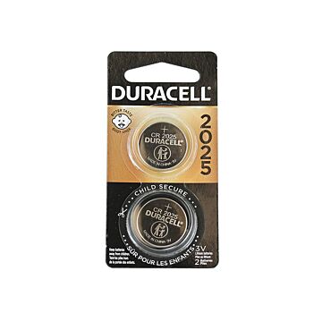 Duracell ® DL2025B2PK Lithium-Ion 150 mAh 3 V Lithium-Ion Coin Battery