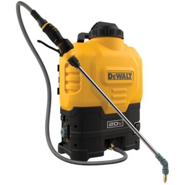 DeWALT® DXSP190681 4 gal Polymer Black/Yellow Lithium-Ion Powered Backpack Cordless Sprayer