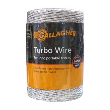 Gallagher G62054 7.5 kV 130 Ohms/km 656 ft Long Portable Wire Electric Fencing