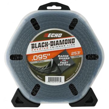 Echo ® 330095071 0.095 to 0.105 in 253 ft Unique Black Diamond Trimmer Line
