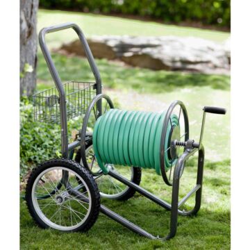 Liberty Garden™ 880 300 ft Pneumatic Manual crank Hose Cart