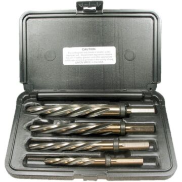 Norseman Consolidated Toledo Drill 50-AG 4 Different Sizes Standard Spiral Tri-Flat Car Reamer Set